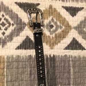 Youth Girls BLING Show Belt with Horses